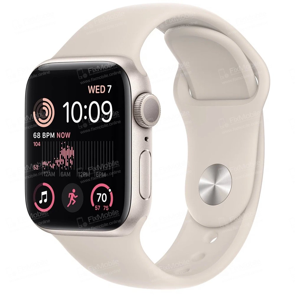 Стекло с тачскрином для Apple Watch SE 2023 40 mm в сборе с OCA пленкой (черное)