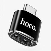 Превью Адаптер (переходник) HOCO UA5 (Type-C - USB-A) черный &mdash; 2