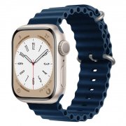 Ремешок ApW26 Ocean Band для Apple Watch 38 mm силикон (темно-синий) — 1
