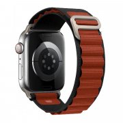 Ремешок ApW27 Alpine Loop для Apple Watch 40 mm текстиль (черно-коричневый)