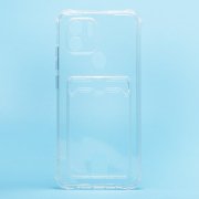 Чехол-накладка - SC276 с картхолдером для Xiaomi Poco C51 (прозрачная) — 1
