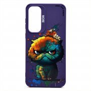 Чехол-накладка - SC335 для Samsung Galaxy A55 (A556E) (кот) (фиолетовая) (232911) — 1