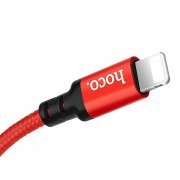 Кабель для Apple Hoco X14 Times Speed (USB - lightning) (красно-черный) — 3