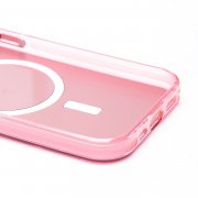 Чехол-накладка SafeMag для Apple iPhone 15 (розовая) — 2