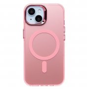 Чехол-накладка SafeMag для Apple iPhone 15 (розовая) — 1