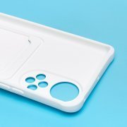 Чехол-накладка с картхолдером для Huawei Honor 50 (белая) — 2