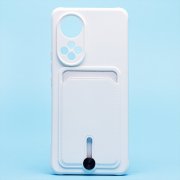 Чехол-накладка с картхолдером для Huawei Honor 50 (белая) — 1