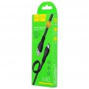 Кабель Hoco X40 Noah (USB - micro USB) (черный) — 3