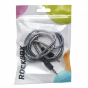 Кабель AUX RockBox RC-MM2 (папа-папа) (черный)