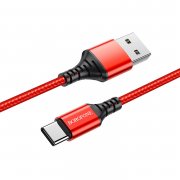Кабель Borofone BX54 (USB - Type C) 100см (красный) — 1