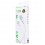 Кабель Borofone BX107 (USB - lightning) 100см (белый) — 2
