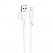 Кабель Borofone BX91 (USB - micro USB) 100см (белый)