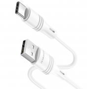 Кабель Borofone BX43 CoolJoy (USB - Type C) 100см (белый)