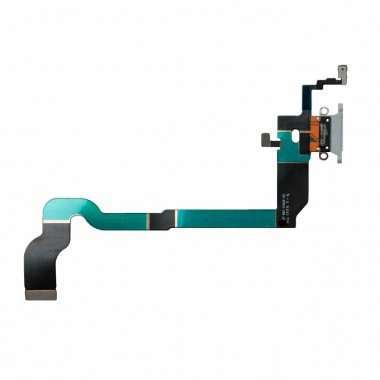 Шлейф для Apple iPhone X на разъем зарядки/микрофон (черный) &mdash; 2