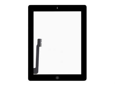 Тачскрин (сенсор) для Apple iPad 4 с кнопкой Home (черный) — 1