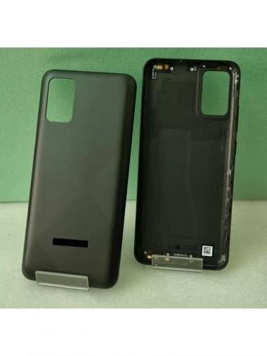 Задняя крышка для Samsung Galaxy A02s (A025F) (черная) &mdash; 2