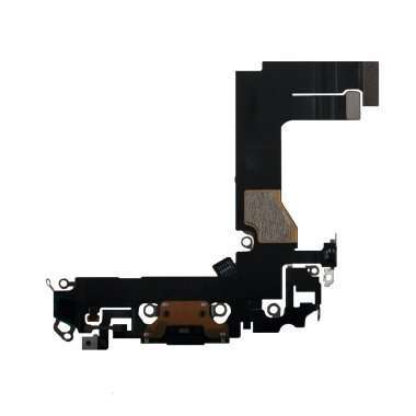 Шлейф для Apple iPhone 13 mini на разъем зарядки/микрофон (черный) Премиум &mdash; 2