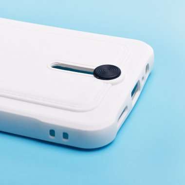 Чехол-накладка - SC304 с картхолдером для Realme C30 (белая) — 4