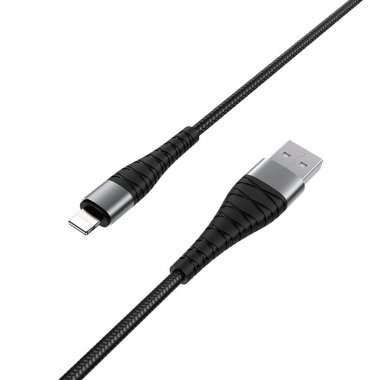 Кабель Borofone BX32 Munificent для Apple (USB - lightning) черный (1 метр) — 4