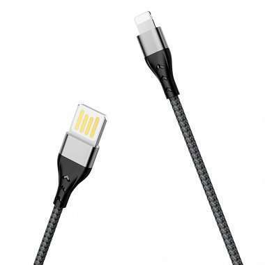 Кабель Borofone BU11 для Apple (USB - lightning) (черный) — 4