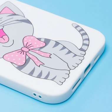 Чехол-накладка - SC302 для Apple iPhone 12 Pro Max (004) (белая) (рисунок) — 4