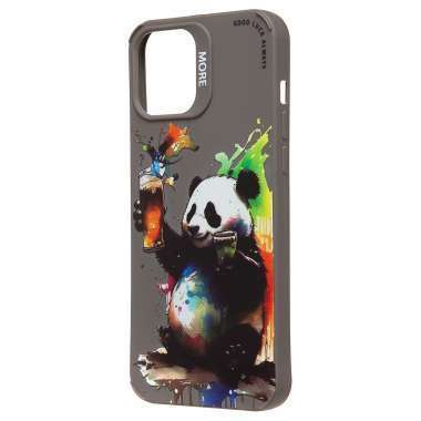 Чехол-накладка - SC335 для Apple iPhone 12 Pro Max (панда) (серая) (227076) — 4