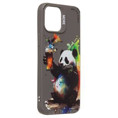 Чехол-накладка - SC335 для Apple iPhone 12 Pro Max (панда) (серая) (227076) — 3