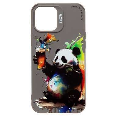 Чехол-накладка - SC335 для Apple iPhone 12 Pro Max (панда) (серая) (227076) — 1