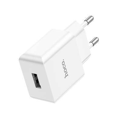 Сетевое зарядное устройство для Apple Hoco C106A Leisure (USB - Lightning) (белое) — 6