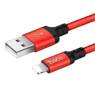 Кабель для Apple Hoco X14 Times Speed (USB - lightning) (красно-черный) — 4