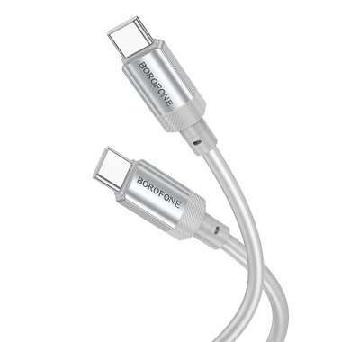 Кабель Borofone BX108 (Type C - Type C) (серый) — 4