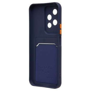 Чехол-накладка с картхолдером для Huawei Honor 200 lite (темно-синяя) — 6