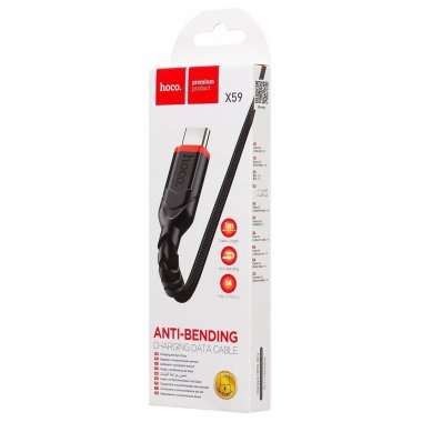 Кабель Hoco X59 Victory (USB - Type C) 100см (черный) — 3