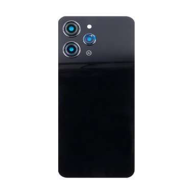 Задняя крышка для Xiaomi Redmi 12 4G (черная) премиум &mdash; 2