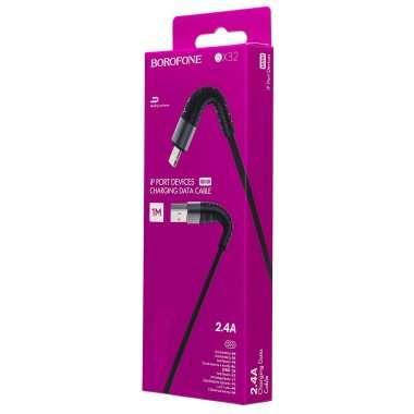 Кабель Borofone BX32 (USB - lightning) 100см (черный) — 5
