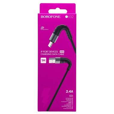 Кабель Borofone BX32 (USB - lightning) 100см (черный) — 4