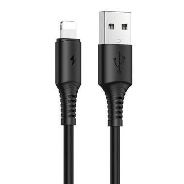Кабель Borofone BX47 (USB - lightning) 100см (черный) — 1