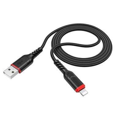Кабель Hoco X59 Victory (USB - lightning) 100см (черный) — 5