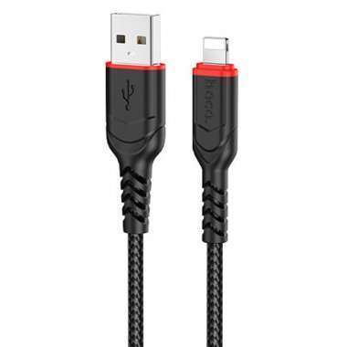 Кабель Hoco X59 Victory (USB - lightning) 100см (черный) — 4