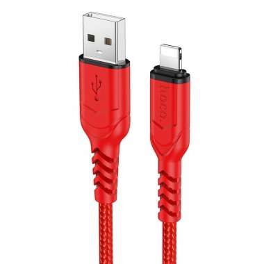 Кабель Hoco X59 Victory (USB - lightning) 100см 2.4A (красный) — 1