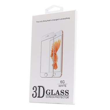 Защитное стекло 3D для Apple iPhone 6 (белое) — 1